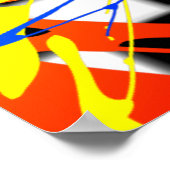 Neon 80's Retro 40 n Fly Hip Hop 40th Birthday LRG Poster (Hoek)