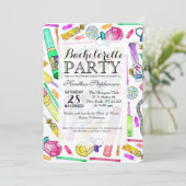 Neon 80's Retro Funny Snoep Pattern Kaart (Staand voorkant)