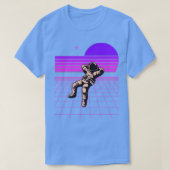 Neon 80s Retro Spaceman Design T-shirt (Design voorkant)