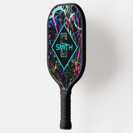 Neon 90s Party Pickleball Paddle (Links)