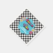 Neon 90s Retro Eleven is een vibe 11e verjaardag Servet (Hoek)