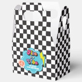 Neon 90s Retro Five viert vijfde verjaardag Bedankdoosjes (Open)