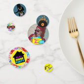 Neon 90's Retro Hip Hop House Party Kleurrijke Fot Confetti (Groep)