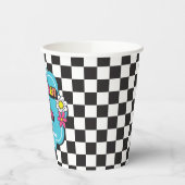 Neon 90s Retro Thirteen is een vibe 13e verjaardag Papieren Bekers (Links)