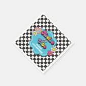 Neon 90s Retro Twaalf is een vibe 12e verjaardag Servet (Hoek)