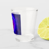 Neon aardbei levendige Look shotglas Shot Glas (Rechts)