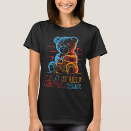 Neon ABC Teddibeer T-shirt