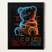 Neon ABC Teddybeer Planner (Achterkant)