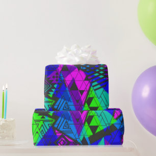 Neon abstract. cadeaupapier