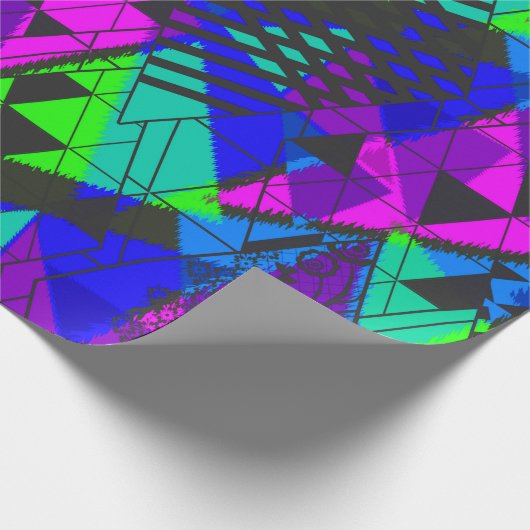 Neon abstract. cadeaupapier (Hoek)