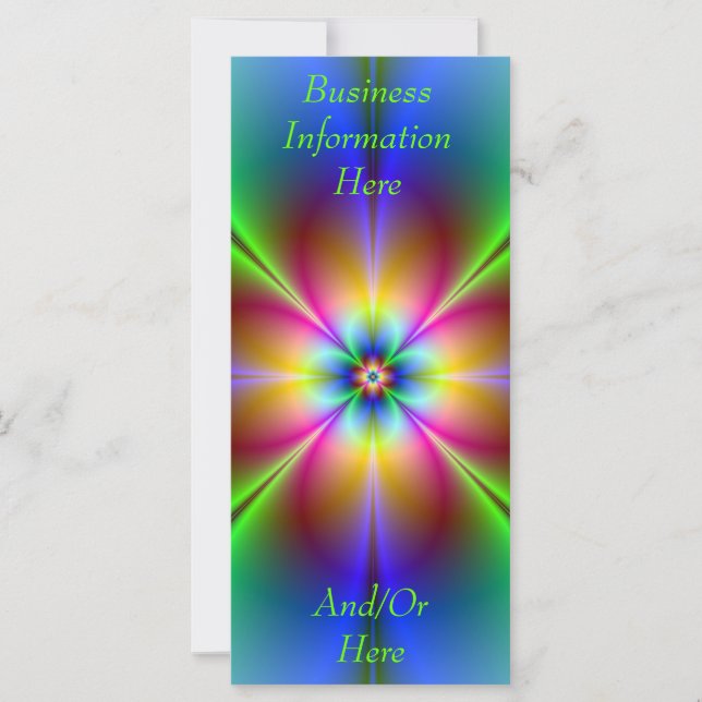 Neon Abstract Daisy 2012 Calendar Bladwijzer Rack (Voorkant)