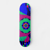 Neon Abstract Dd Brand Skateboard (Voorkant)