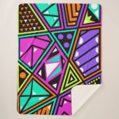 neon abstract deken (Voorkant)