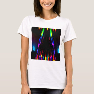 Neon Abstract Design - Bold Eye-Catching Art T-shirt