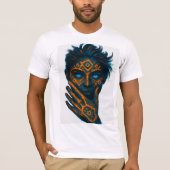 Neon Abstract Face T-Shirt (Voorkant)