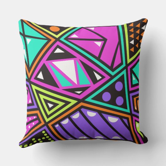 neon abstract kussen buitenshuis (Achterkant)