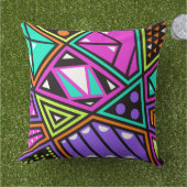 neon abstract kussen buitenshuis (Gras)