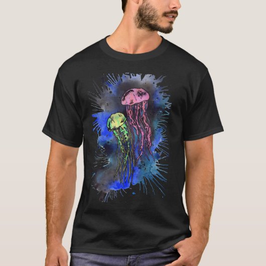 Neon Abstract Kwallen T-shirt (Voorkant)