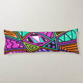 neon abstract lichaam kussen (Achterkant)