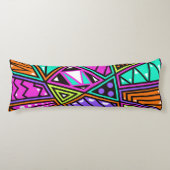 neon abstract lichaam kussen (Voorkant)