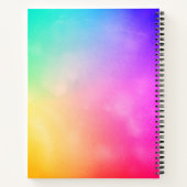 Neon Abstract met Leuke Tekst Notitieboek (Achterkant)