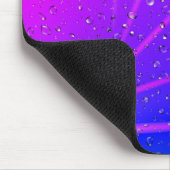 Neon Abstract met Raindrops-Muismat Muismat (Hoek)