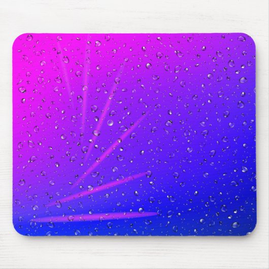 Neon Abstract met Raindrops-Muismat Muismat (Voorkant)