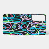 Neon Abstract schilderij Samsung Galaxy Hoesje (Achterkant horizontaal)