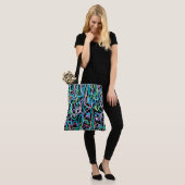 Neon Abstract schilderij Tote Bag (Op model)