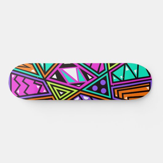 neon abstract skateboard (Horizontaal)