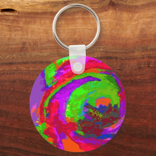 Neon Abstract Sleutelhanger (Voorkant)