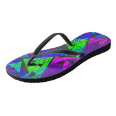 Neon abstract. teenslippers (Schuin)