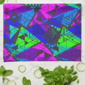 Neon abstract. theedoek (Gevouwen)