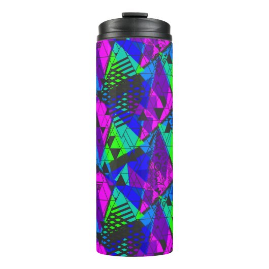 Neon abstract. thermosbeker (Voorkant)