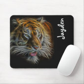 Neon Abstract TijgerKop Muismat (Met muis)
