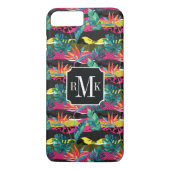 Neon Abstract tropisch textuur patroon Case-Mate iPhone Case (Achterkant)
