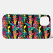 Neon Abstract tropisch textuur patroon Case-Mate iPhone Case (Achterkant (horizontaal))