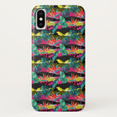 Neon Abstract tropisch textuur patroon Case-Mate iPhone Case (Achterkant)