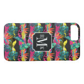 Neon Abstract tropisch textuur patroon Case-Mate iPhone Case (Achterkant (Horizontaal))