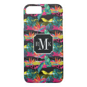 Neon Abstract tropisch textuur patroon Case-Mate iPhone Case (Achterkant)