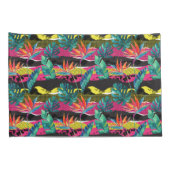 Neon Abstract tropisch textuur patroon Kussensloop (Achterkant-Rechts)