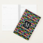 Neon Abstract tropisch textuur patroon Planner (Display)