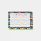 Neon Abstract tropisch textuur patroon Post-it® Notes (Voorkant)