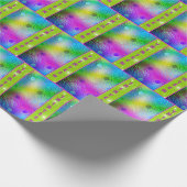 Neon Abstract voor 13e verjaardag Cadeaupapier (Hoek)