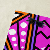 neon abstracte badhanddoek (In situ)