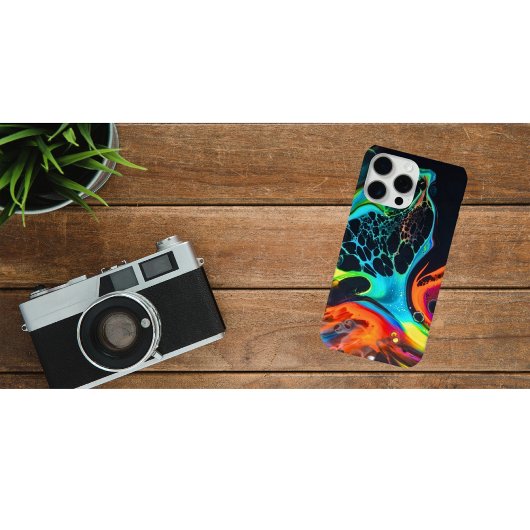 Neon Abstracte Fluid Art Telefoonhoes Case-Mate iPhone Case
