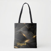 Neon Abstracte gepersonaliseerde Canvas tas (Voorkant)