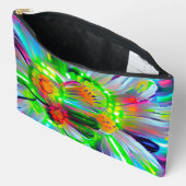 Neon Abstracte madeliefjes met levendige kleuren Etui (Open)