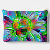 Neon Abstracte madeliefjes met levendige kleuren Etui (Achterkant)