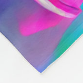 Neon Abstracte madeliefjes met levendige kleuren Fleece Deken (Hoek)